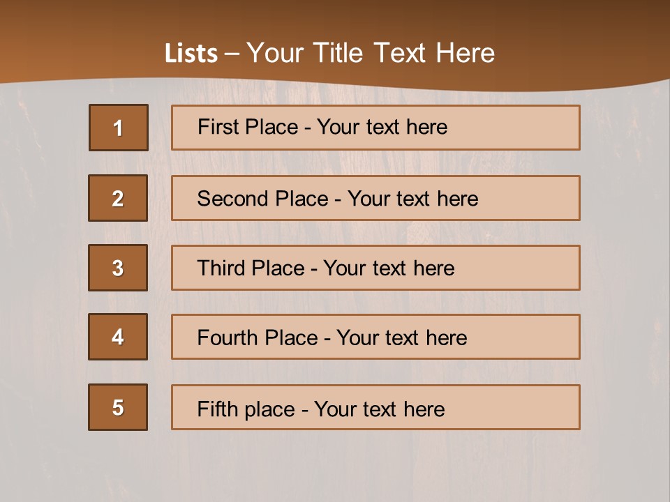 Lumber Board Notice PowerPoint Template