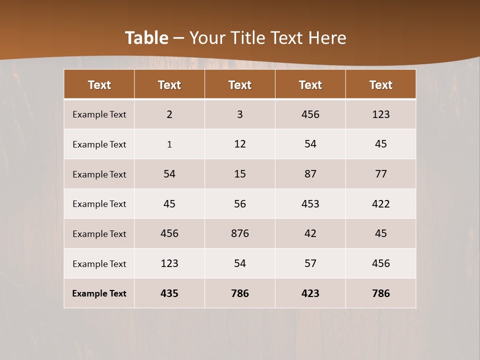 Lumber Board Notice PowerPoint Template