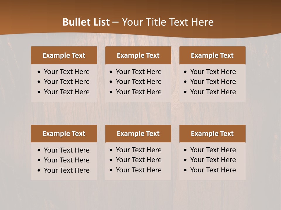 Lumber Board Notice PowerPoint Template