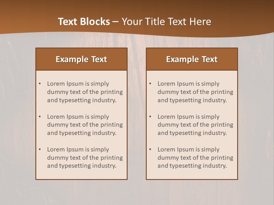 Lumber Board Notice PowerPoint Template