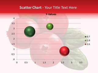 Illustration Isoliert Cranberries PowerPoint Template