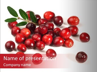 Frisch Obst Isoliert PowerPoint Template