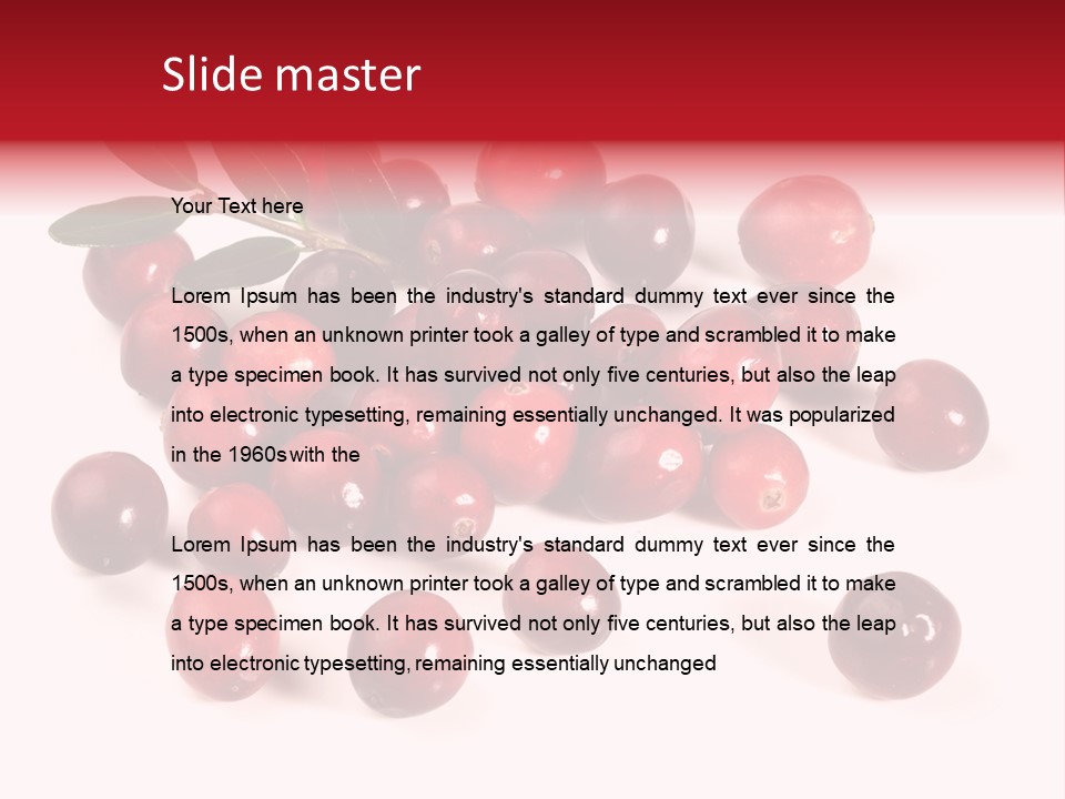 Frisch Obst Isoliert PowerPoint Template