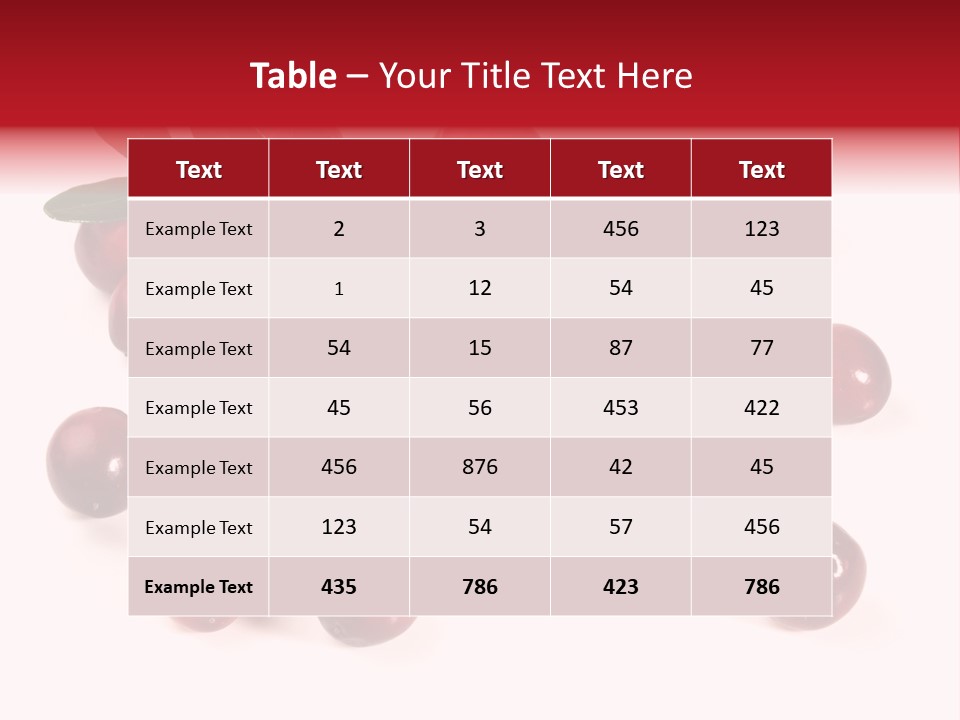 Frisch Obst Isoliert PowerPoint Template