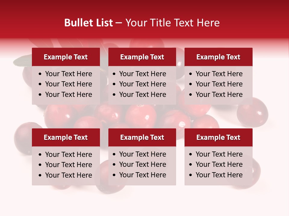 Frisch Obst Isoliert PowerPoint Template