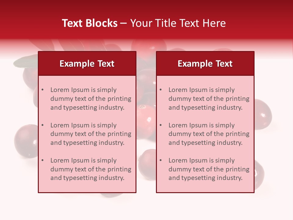 Frisch Obst Isoliert PowerPoint Template