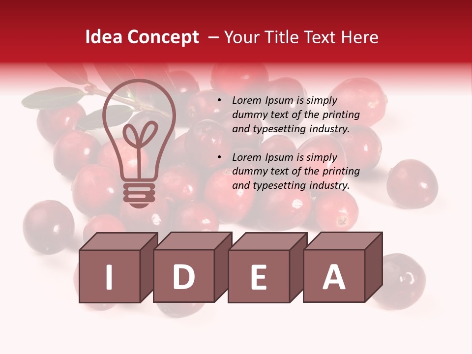 Frisch Obst Isoliert PowerPoint Template