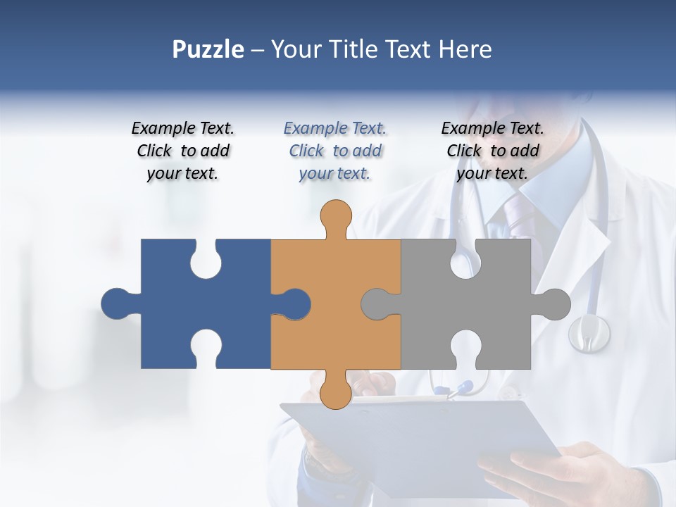 Serious Doctor Records PowerPoint Template