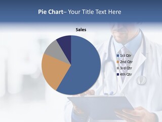 Serious Doctor Records PowerPoint Template