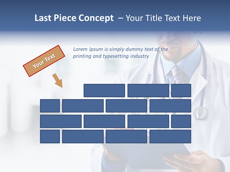 Serious Doctor Records PowerPoint Template