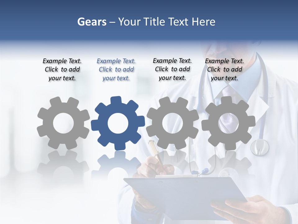 Serious Doctor Records PowerPoint Template