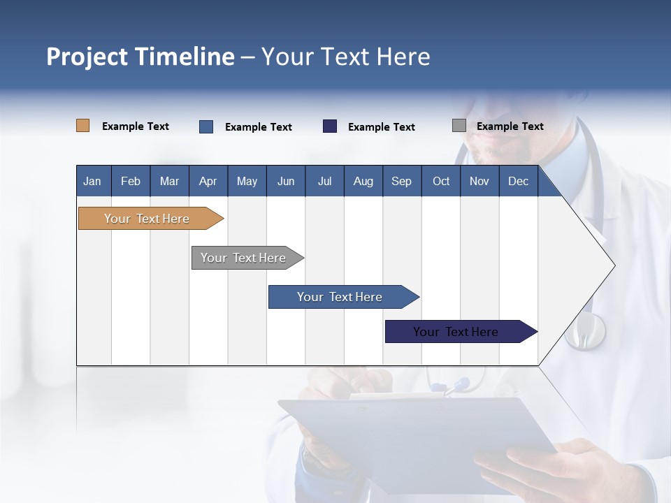 Serious Doctor Records PowerPoint Template