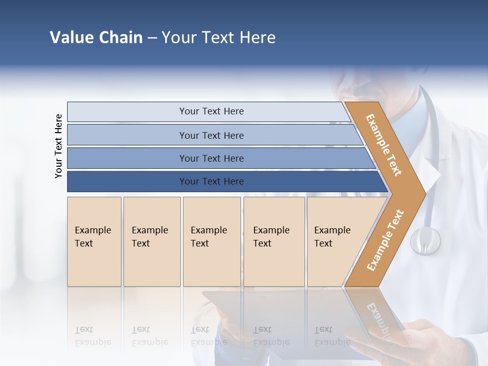 Serious Doctor Records PowerPoint Template
