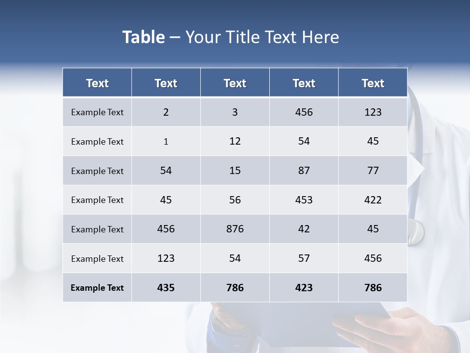 Serious Doctor Records PowerPoint Template