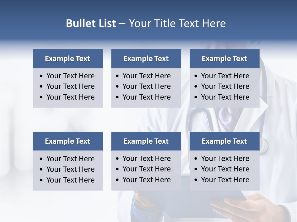 Serious Doctor Records PowerPoint Template