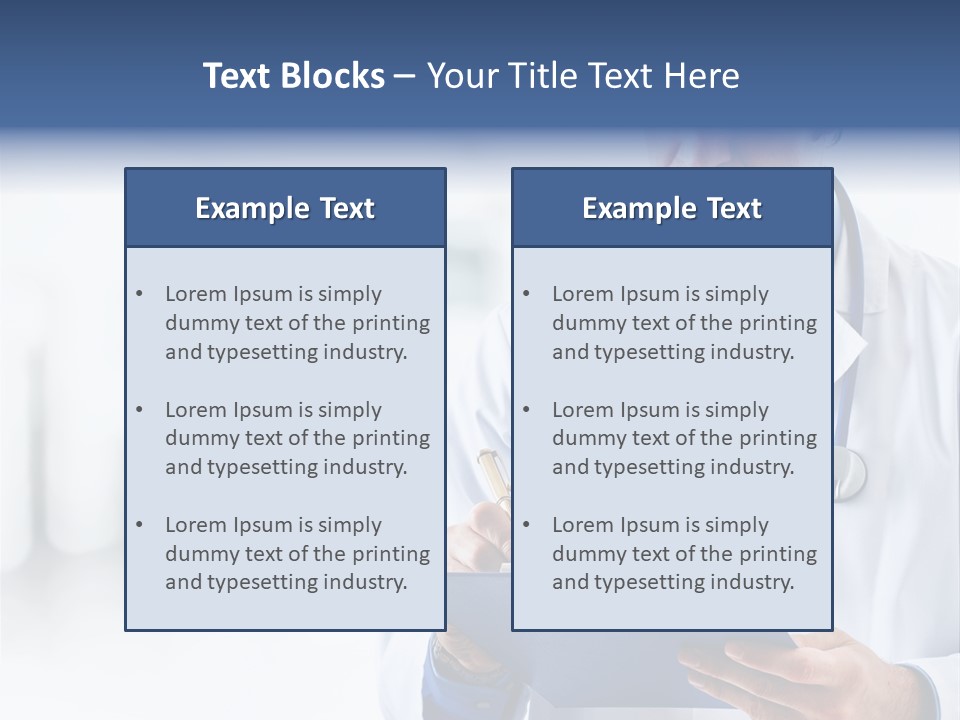 Serious Doctor Records PowerPoint Template