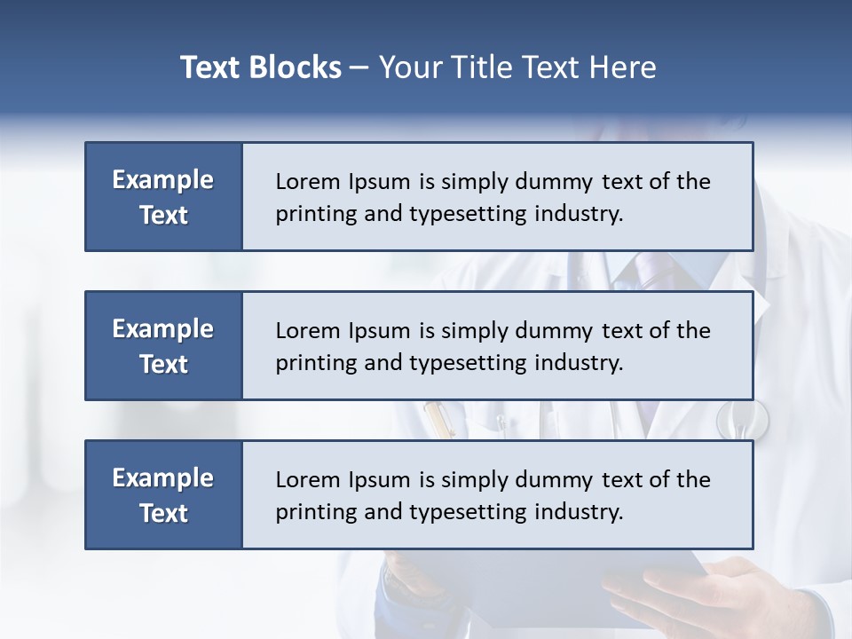 Serious Doctor Records PowerPoint Template