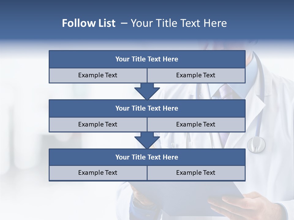 Serious Doctor Records PowerPoint Template