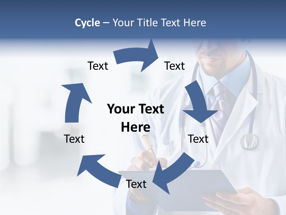 Serious Doctor Records PowerPoint Template