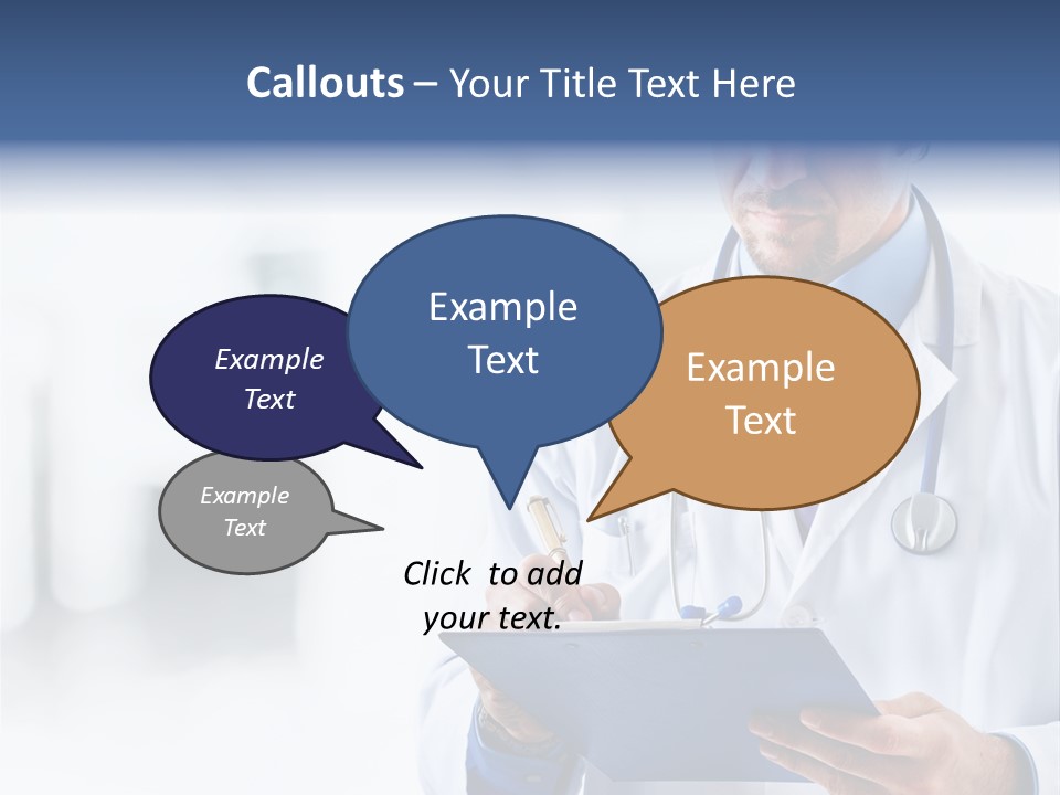 Serious Doctor Records PowerPoint Template