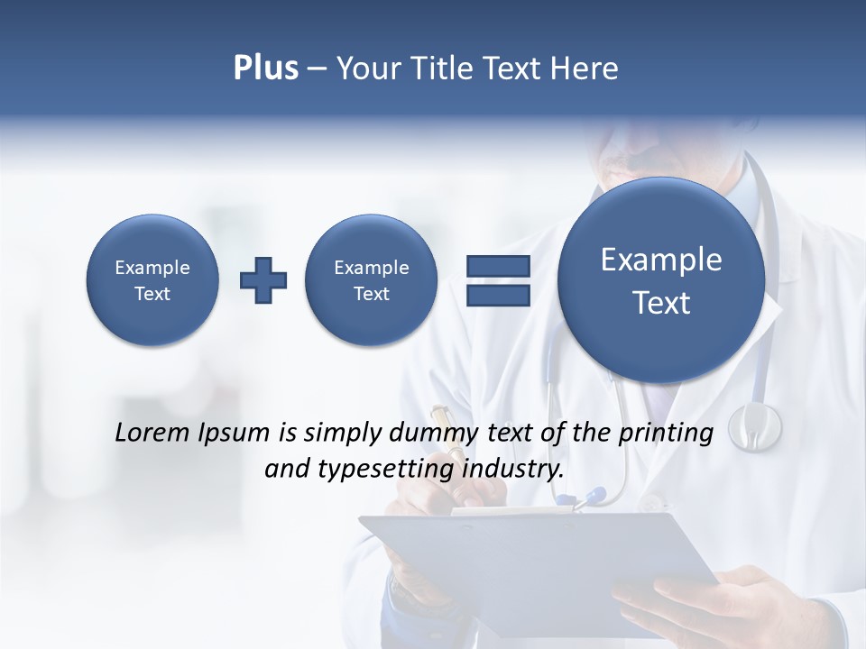 Serious Doctor Records PowerPoint Template