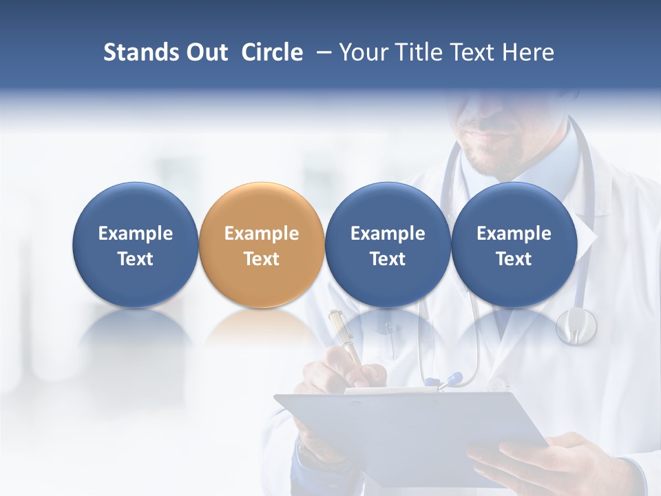Serious Doctor Records PowerPoint Template