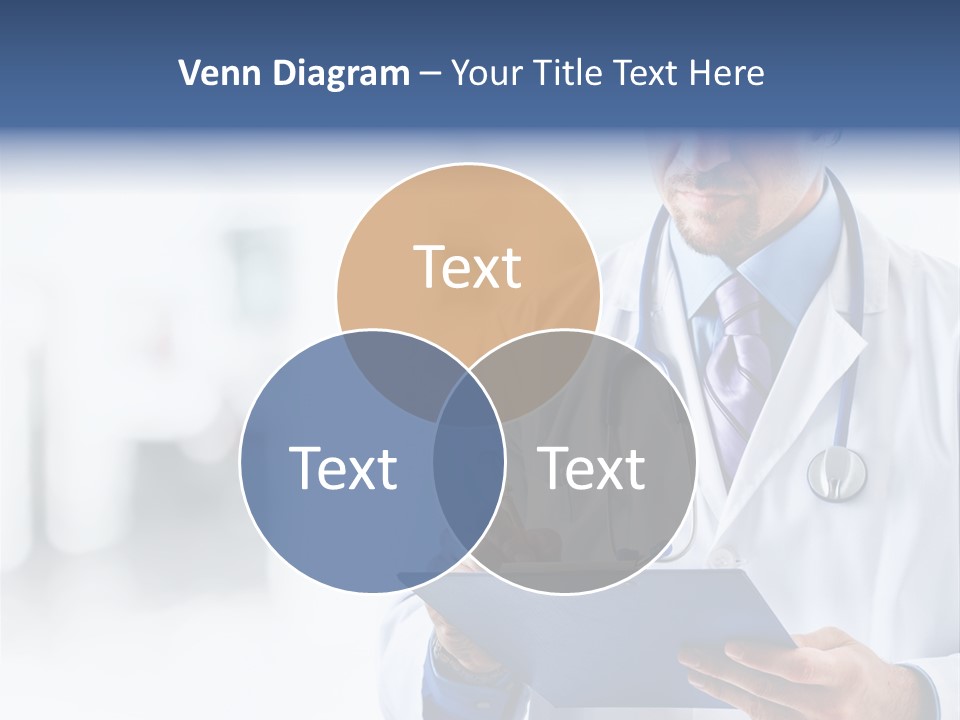 Serious Doctor Records PowerPoint Template