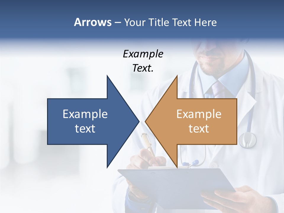 Serious Doctor Records PowerPoint Template