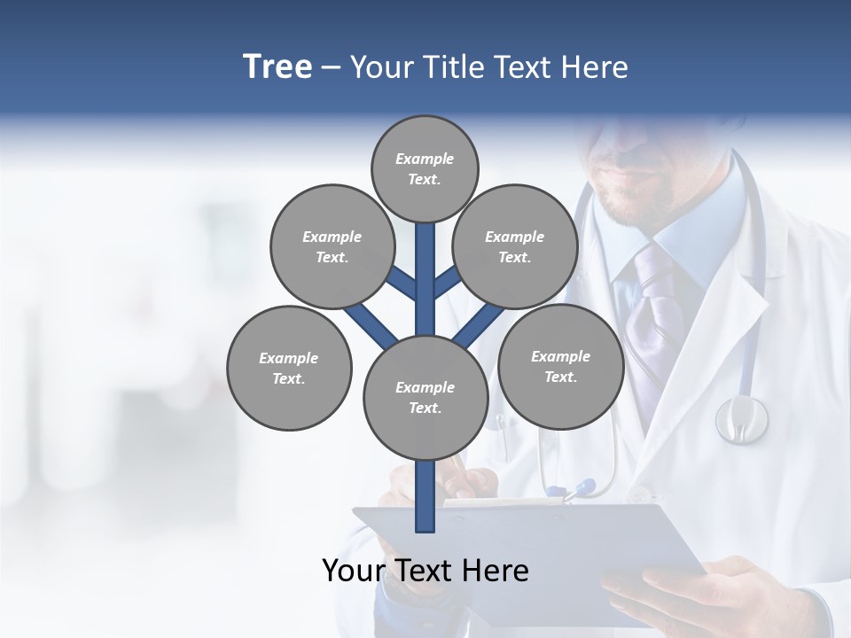 Serious Doctor Records PowerPoint Template