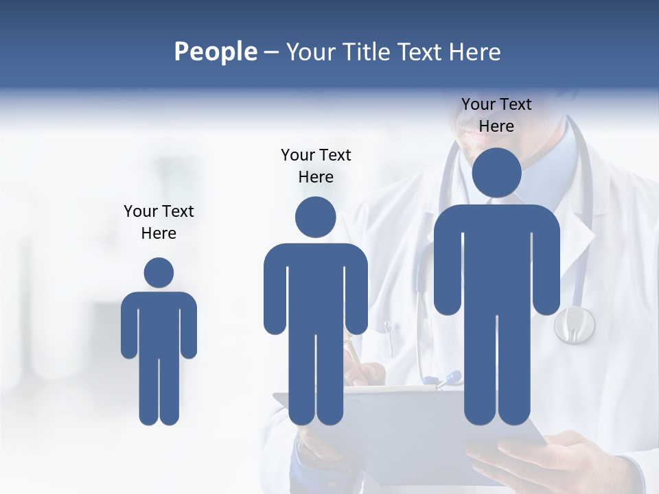 Serious Doctor Records PowerPoint Template