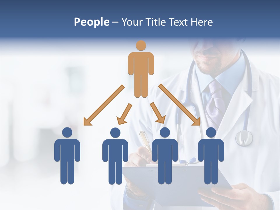 Serious Doctor Records PowerPoint Template