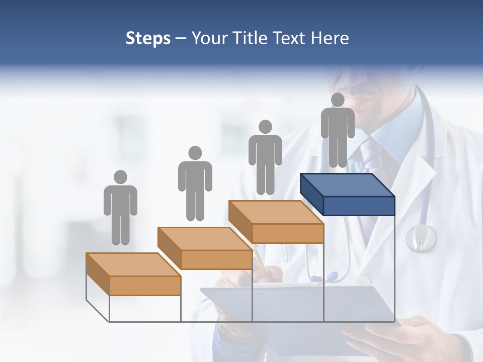 Serious Doctor Records PowerPoint Template