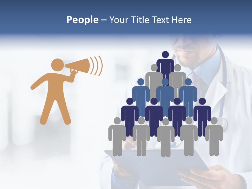 Serious Doctor Records PowerPoint Template