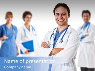 Smile Health Stethoscope PowerPoint Template