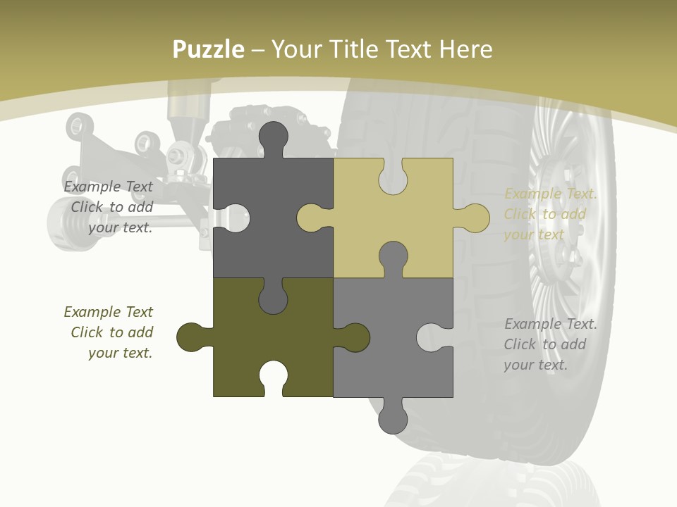 Moderne Voiture Acier PowerPoint Template