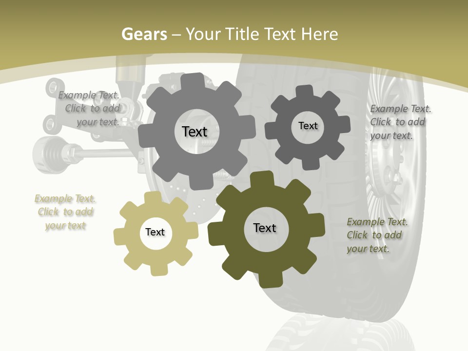 Moderne Voiture Acier PowerPoint Template