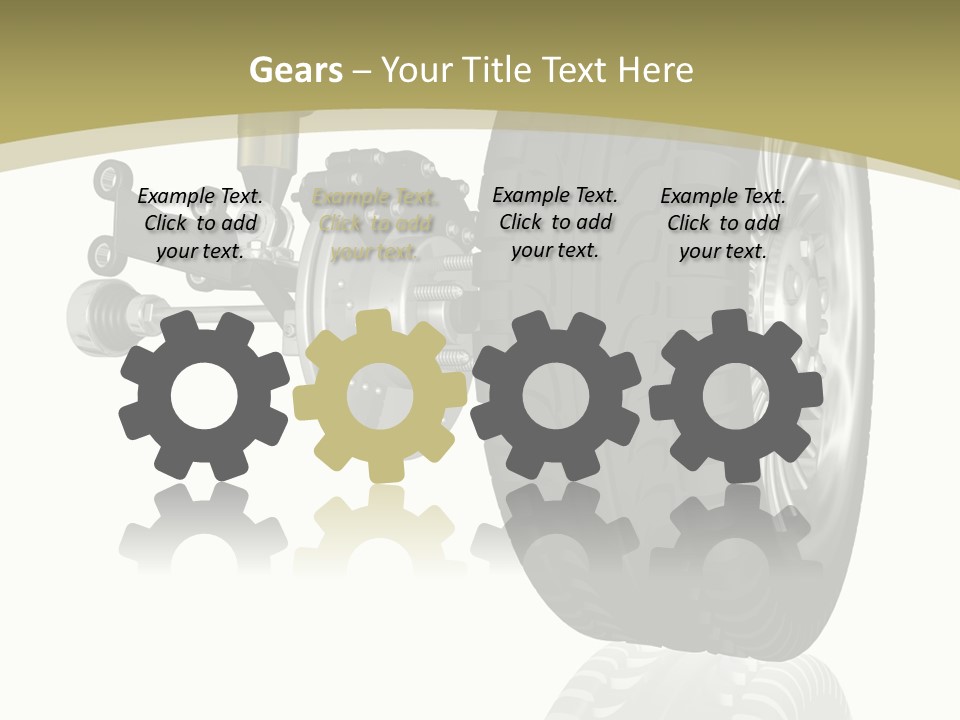 Moderne Voiture Acier PowerPoint Template