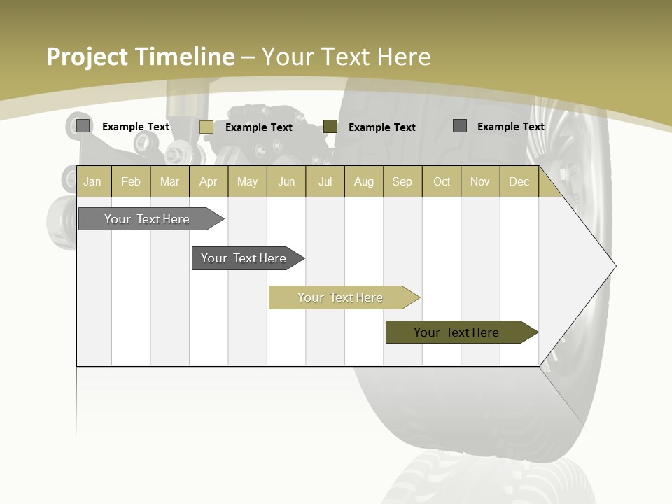 Moderne Voiture Acier PowerPoint Template