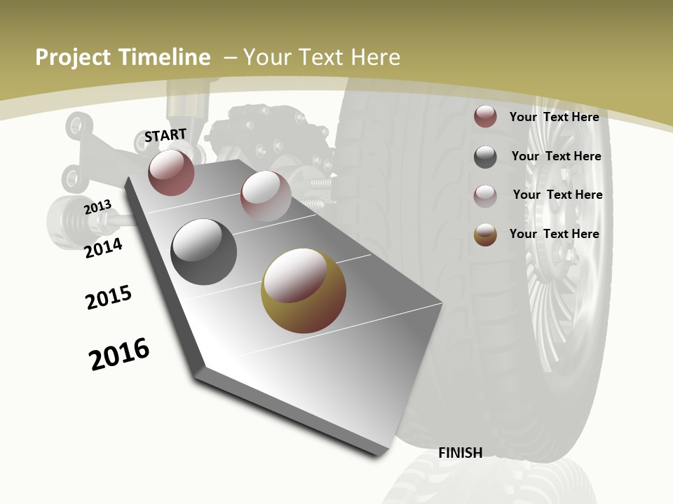 Moderne Voiture Acier PowerPoint Template