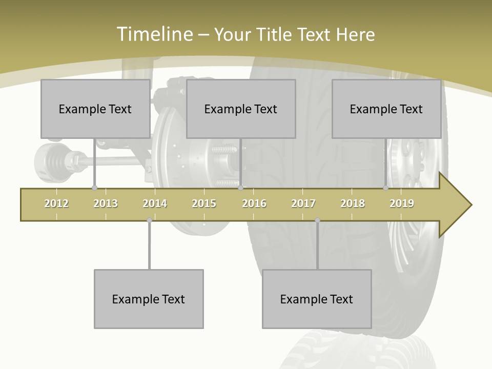 Moderne Voiture Acier PowerPoint Template