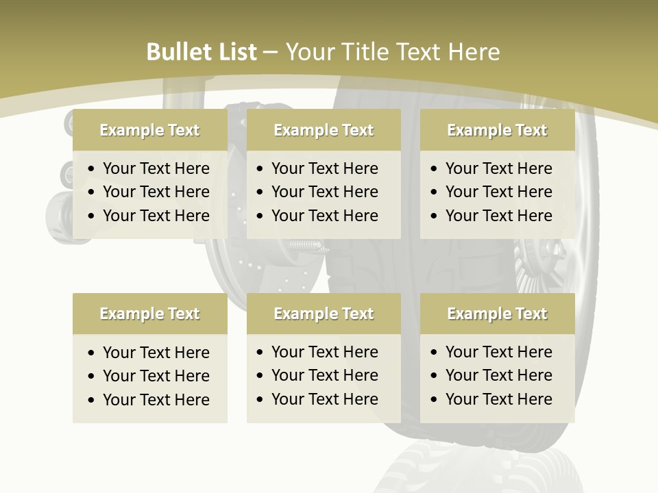 Moderne Voiture Acier PowerPoint Template