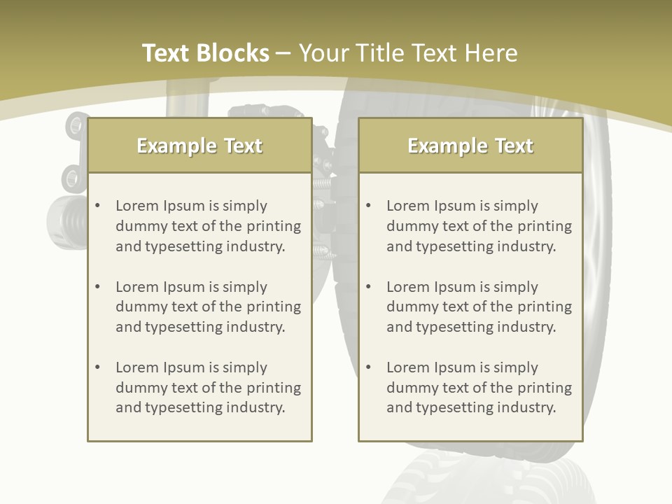 Moderne Voiture Acier PowerPoint Template