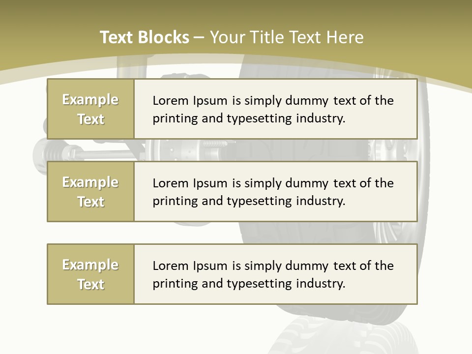 Moderne Voiture Acier PowerPoint Template