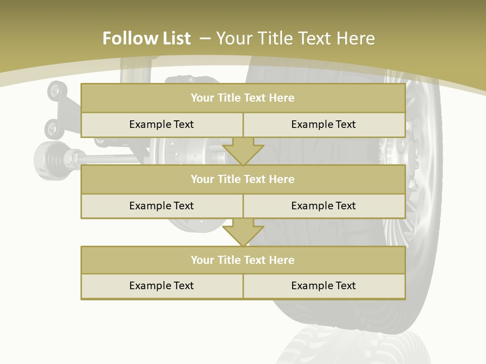 Moderne Voiture Acier PowerPoint Template