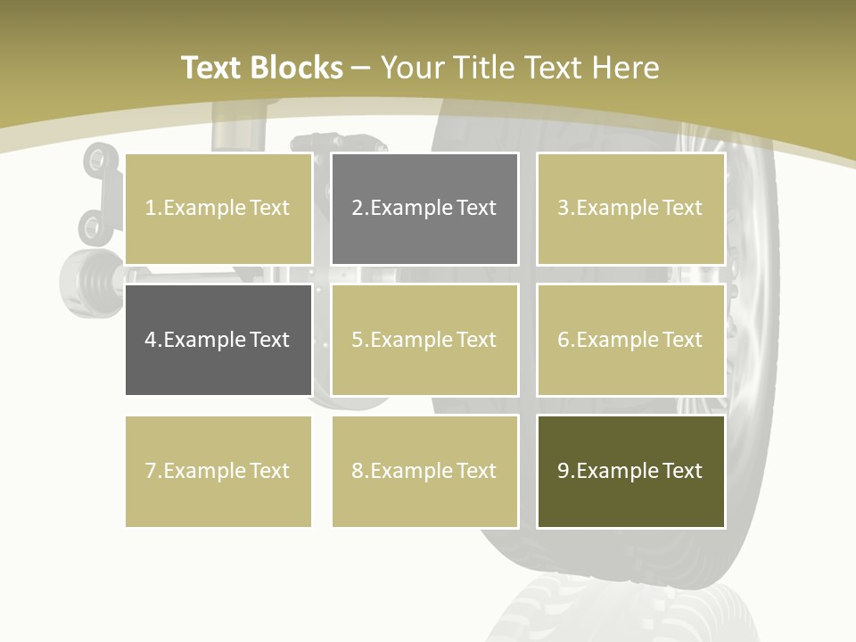 Moderne Voiture Acier PowerPoint Template
