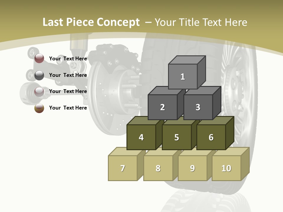 Moderne Voiture Acier PowerPoint Template