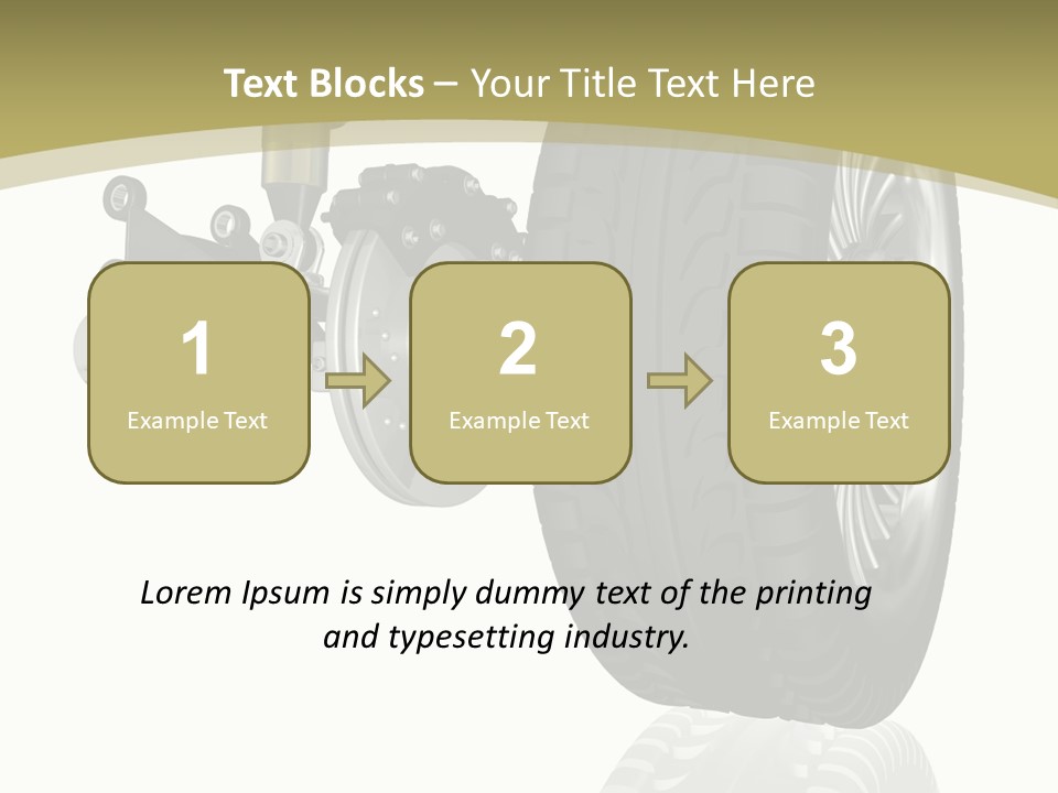 Moderne Voiture Acier PowerPoint Template