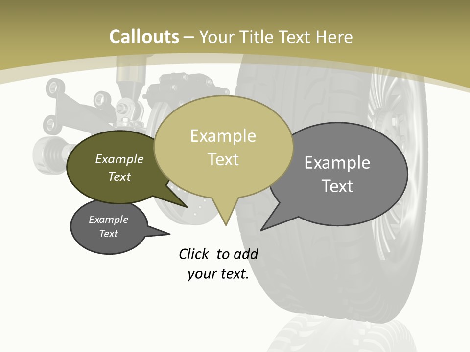 Moderne Voiture Acier PowerPoint Template