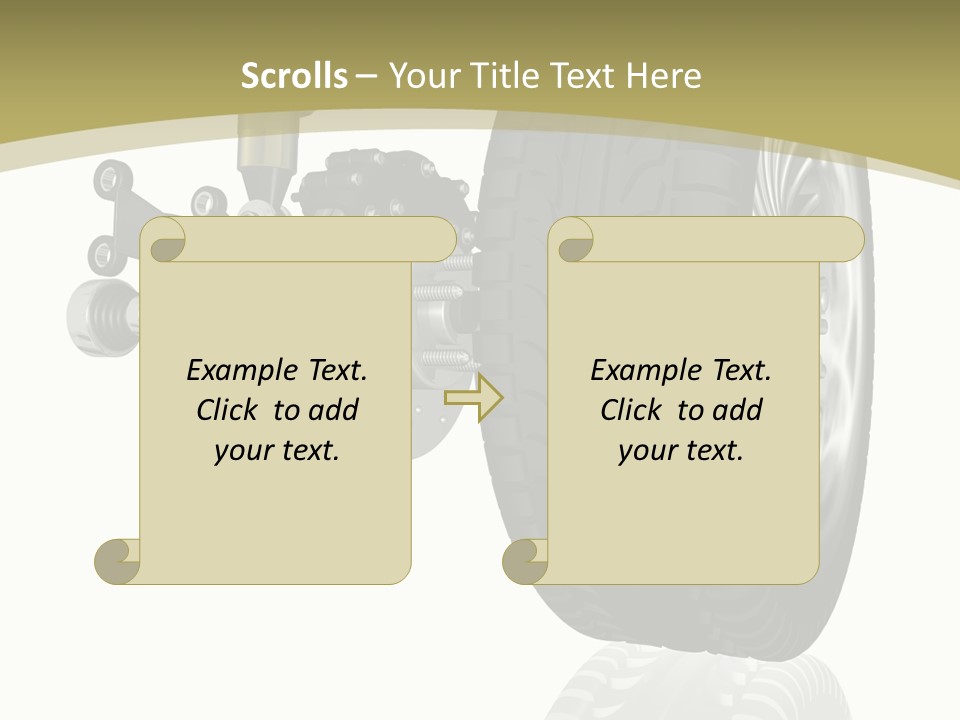 Moderne Voiture Acier PowerPoint Template