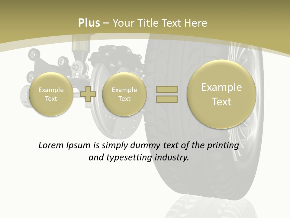 Moderne Voiture Acier PowerPoint Template
